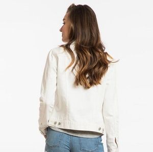 Marine Layer Gigi Denim White Jacket